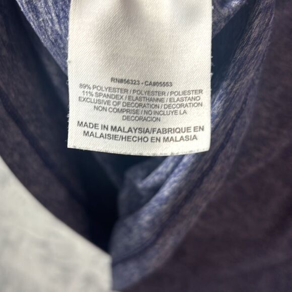 Nike Heathered Purple 1/4 Zip Pullover Thumbholes Size XL - Picture 10 of 10